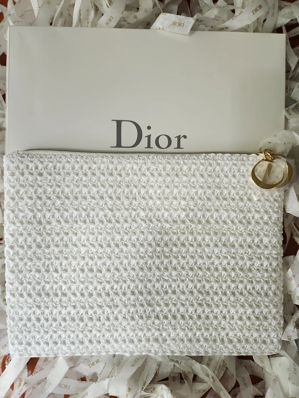 LIMITED EDITION Dior Raffia Pouch